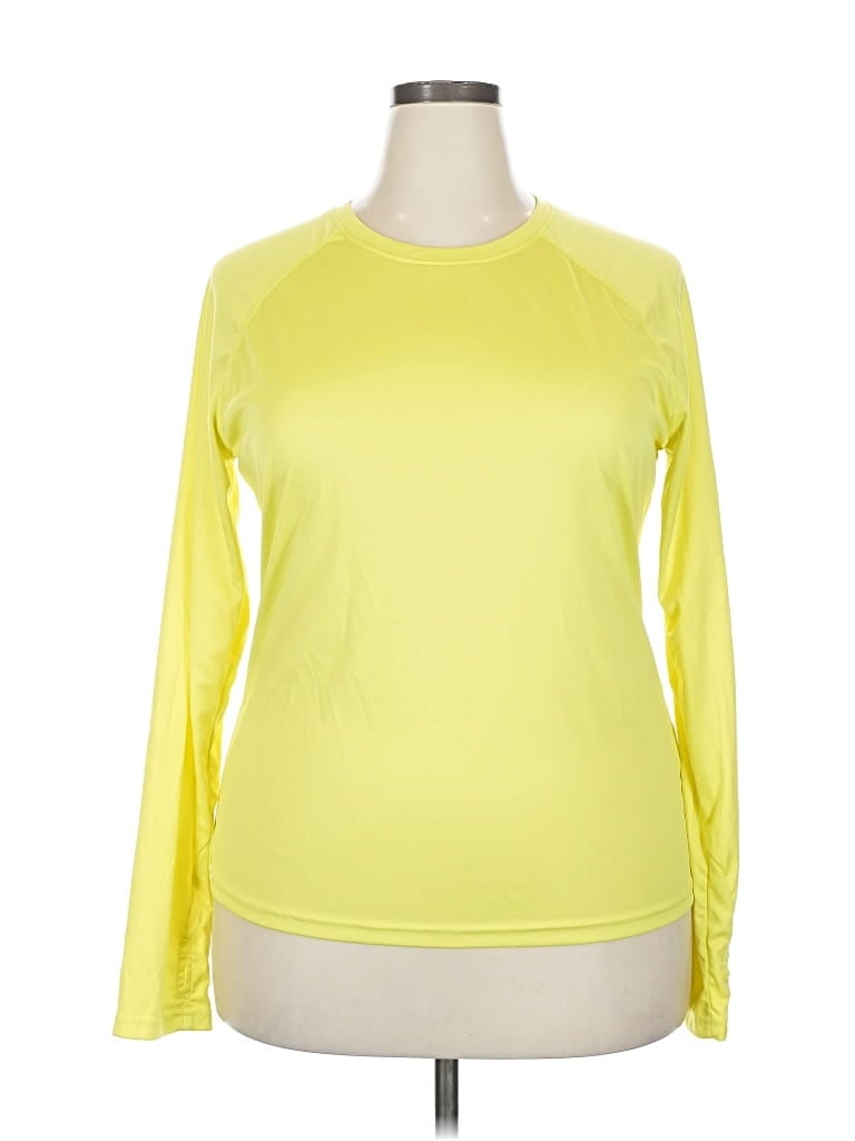 Pre-owned Unbranded Long Sleeve T-shirt In Yellow