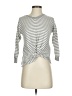 Nine 1 Eight Stripes Silver Cardigan Size S - photo 1