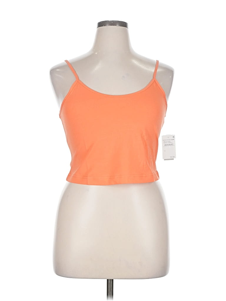 Pre-owned Bp. Tank Top Orange Halter Neckline Tops
