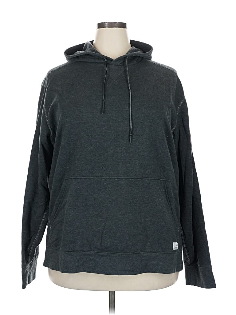 Pre-owned Eddie Bauer Pullover Hoodie In Gray