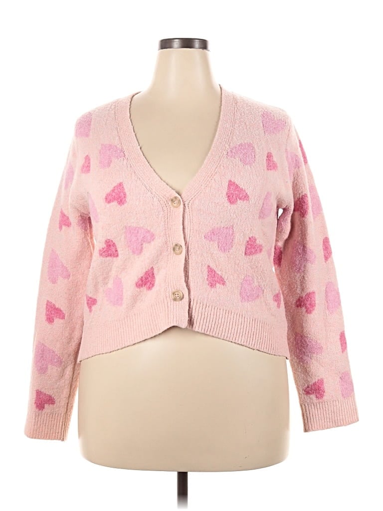 Pre-owned Cupcakes And Cashmere Cardigan Sweater In Pink