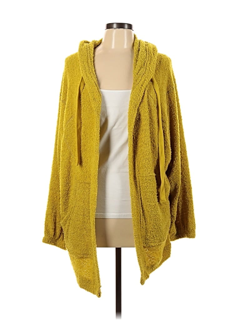 Pre-owned Out From Under Cardigan Sweater In Yellow