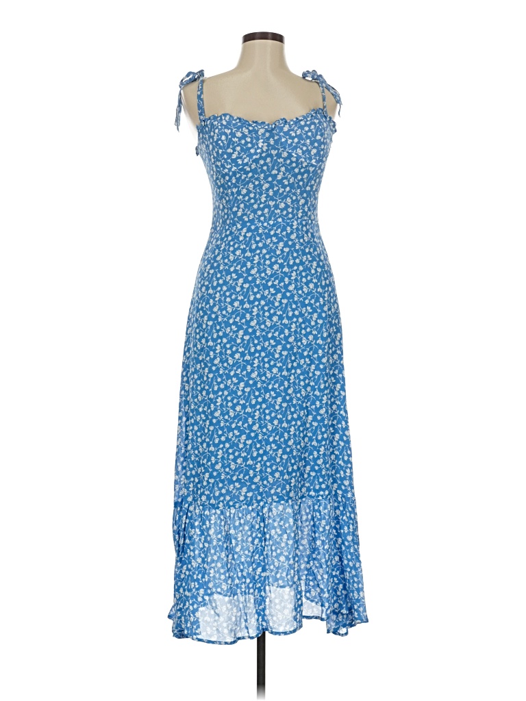 Pre-owned Reformation Cocktail Dress In Blue