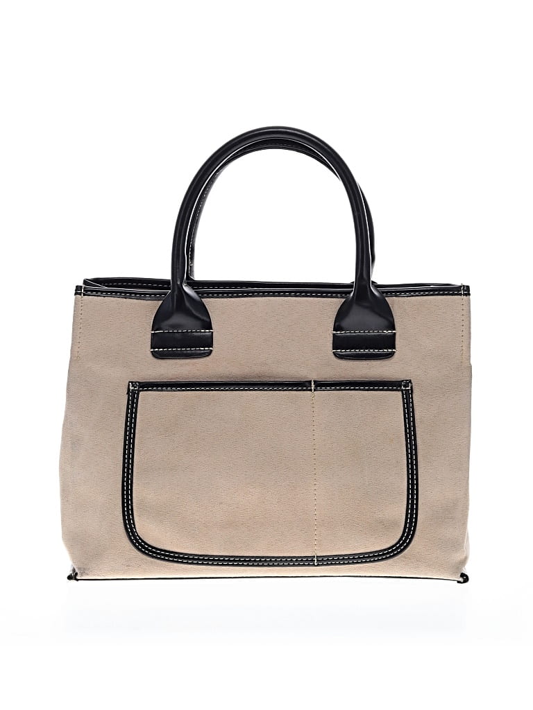 Pre-owned Saks Fifth Avenue Satchel In White