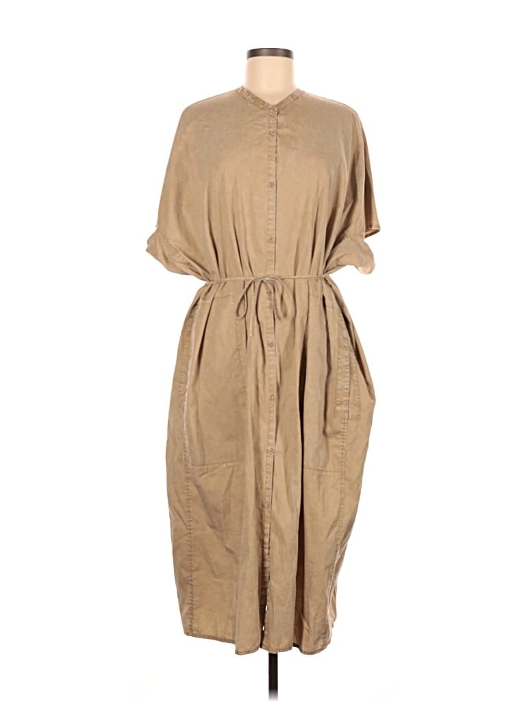 Pre-owned Grade & Gather Casual Dress In Brown