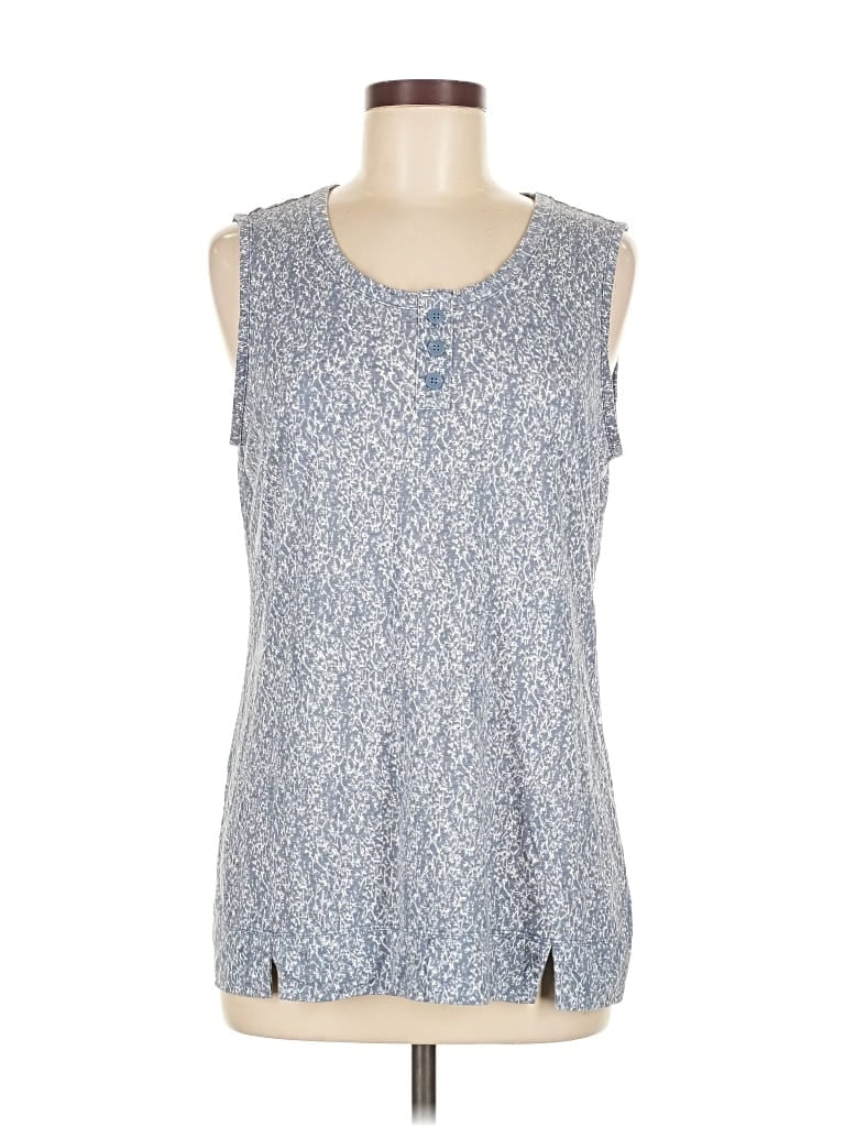 Pre-owned Liz Claiborne Sleeveless T-shirt In Blue
