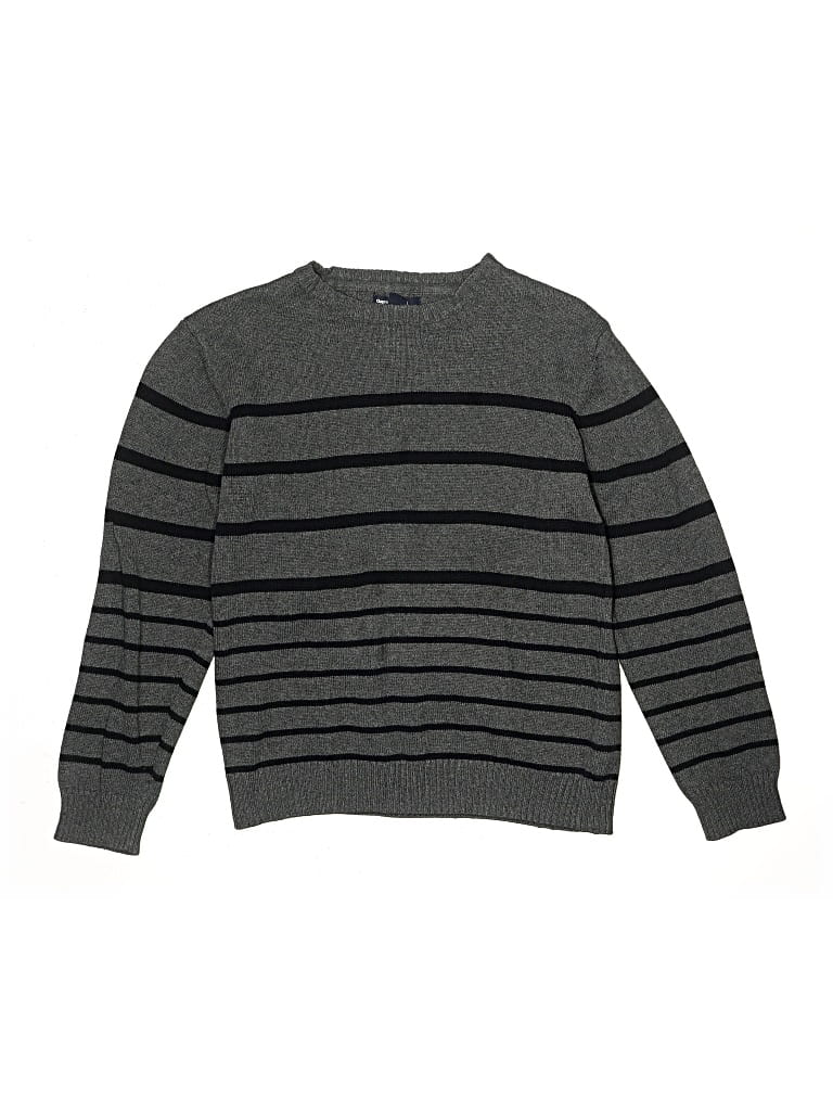 Pre-owned Gap Kids' Long Sleeve Turtleneck In Gray