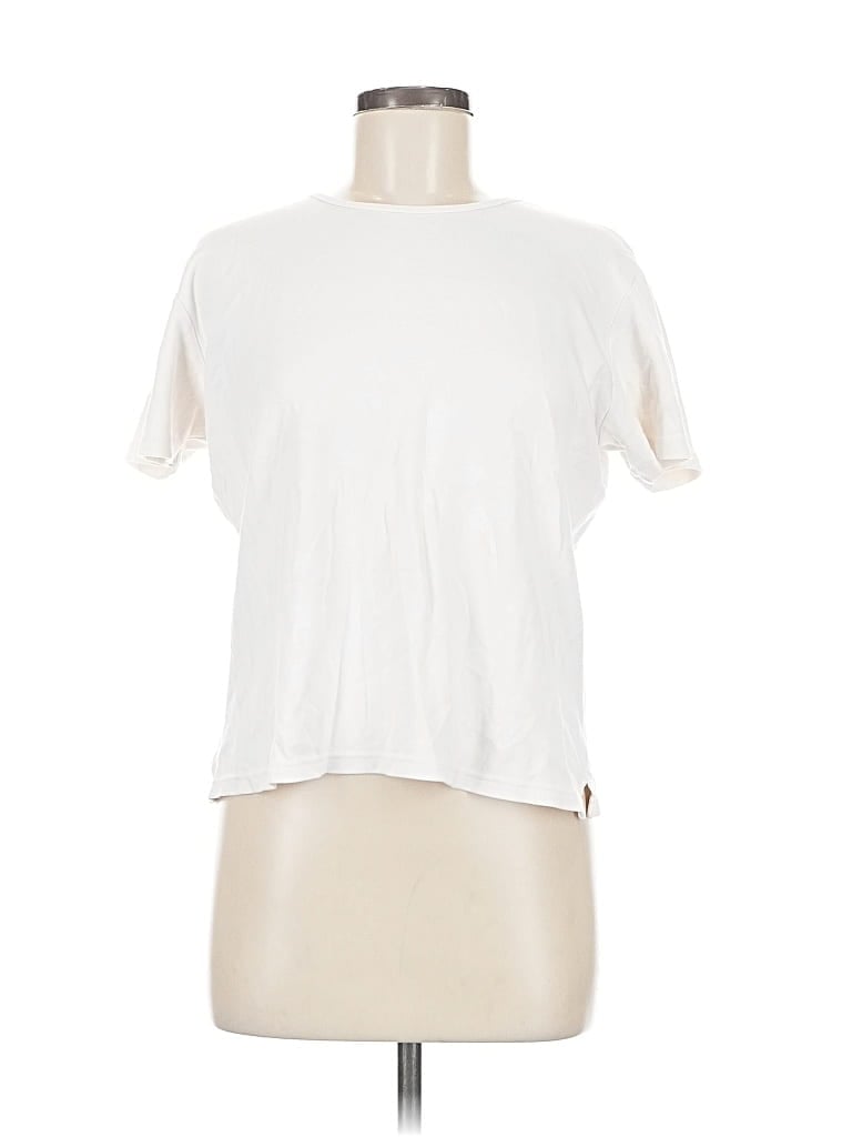 Pre-owned Talbots Short Sleeve T-shirt In White