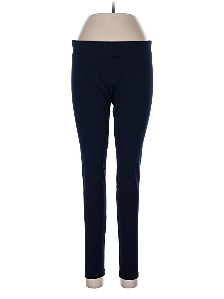 Pre-owned Hue Active Pants In Blue