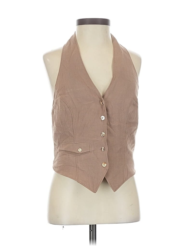 Pre-owned Song Of Style Vest In Brown