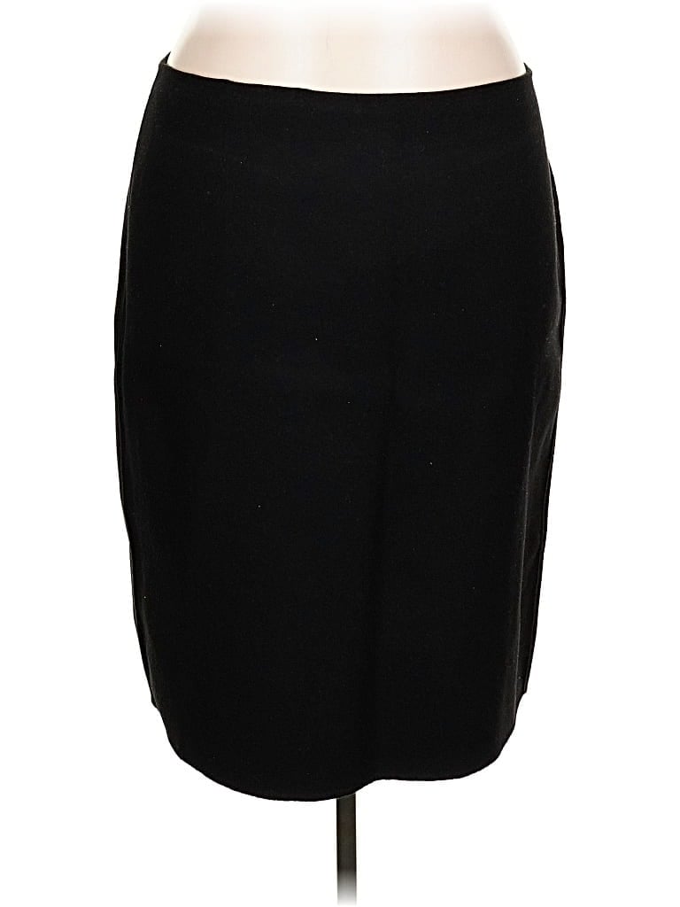 Pre-owned Talbots Wool Skirt In Black