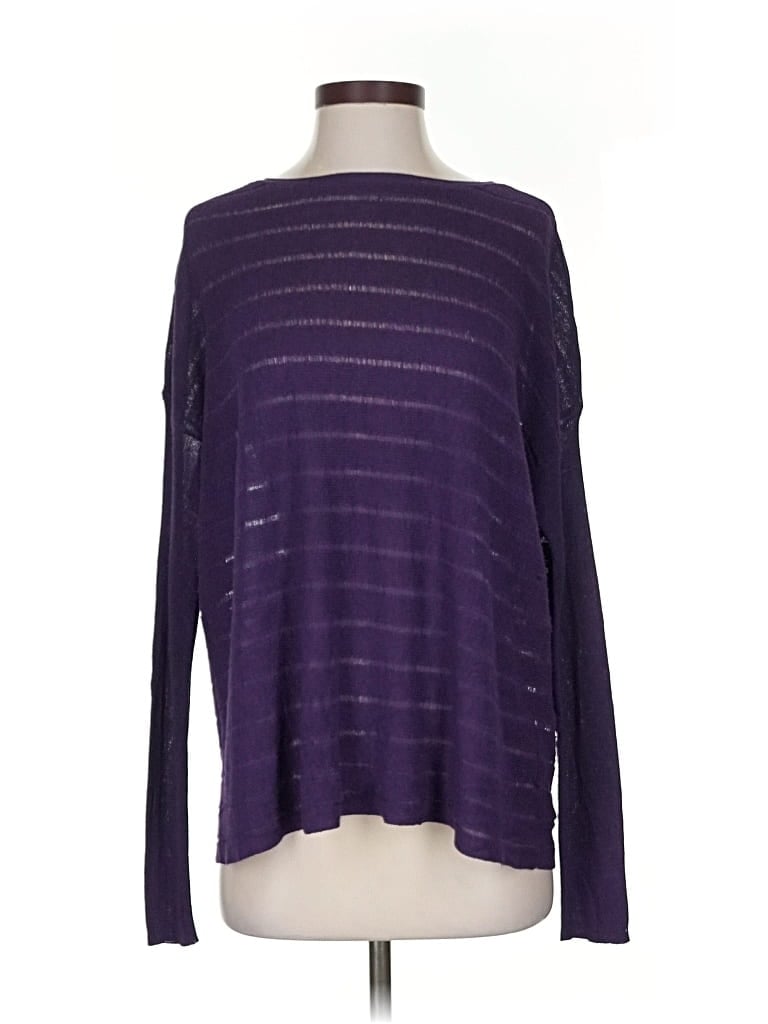 Pre-owned Eileen Fisher Pullover Sweater In Purple