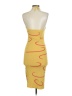 Unbranded Graphic Yellow Cocktail Dress Size XS (estimated) - photo 2
