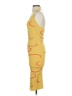 Unbranded Graphic Yellow Cocktail Dress Size XS (estimated) - photo 5