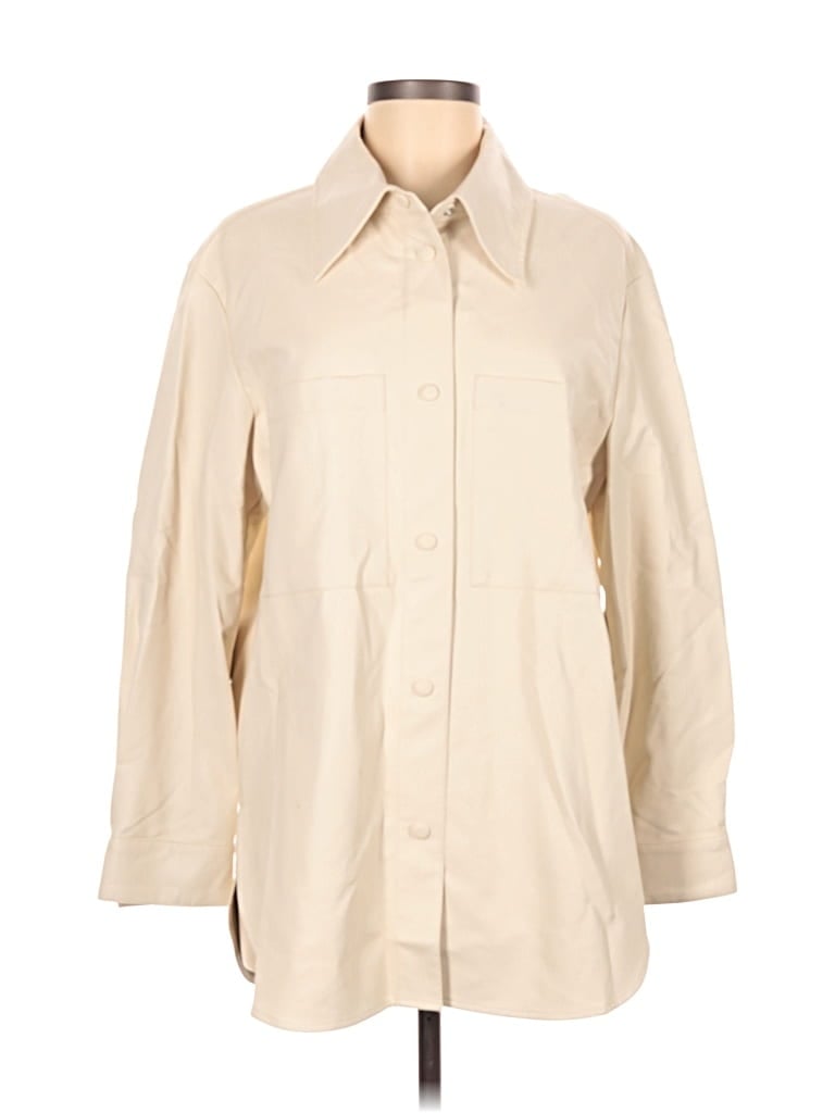 Pre-owned Zara Trenchcoat In White