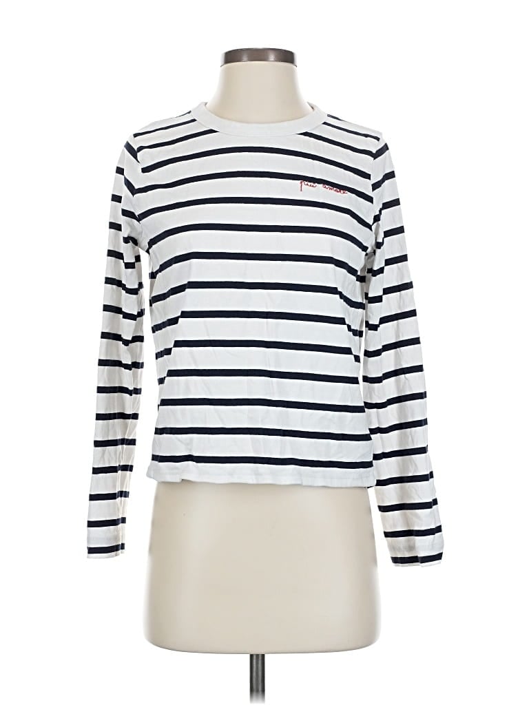 Pre-owned H&m Long Sleeve T-shirt In White