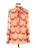 Nikasha 100% Polyester Orange 3/4 Sleeve Blouse Size S - photo 2