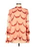 Nikasha 100% Polyester Orange 3/4 Sleeve Blouse Size S - photo 1