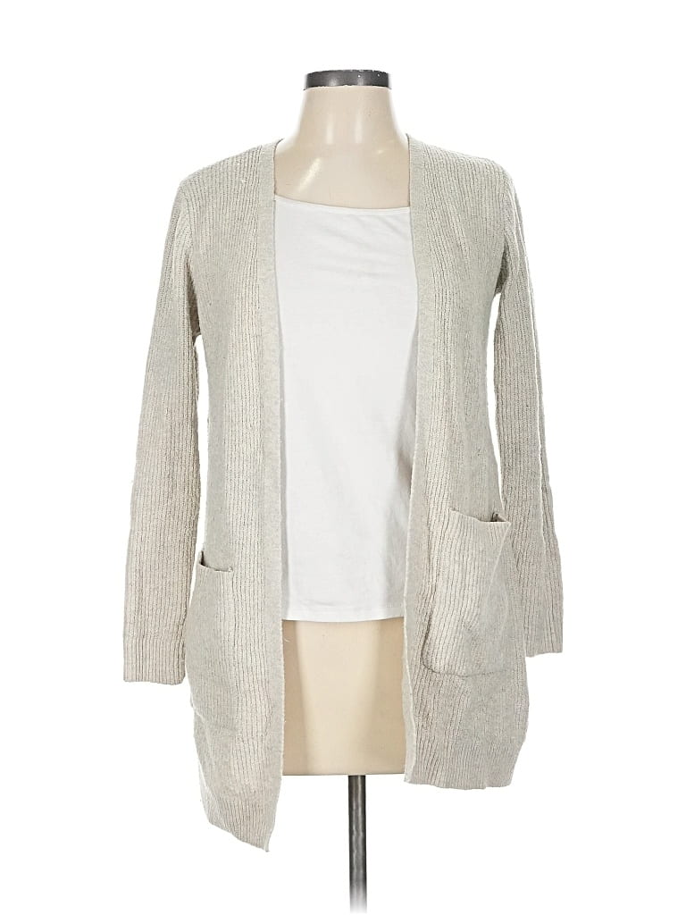 Pre-owned Market & Spruce Cardigan Sweater In Gray