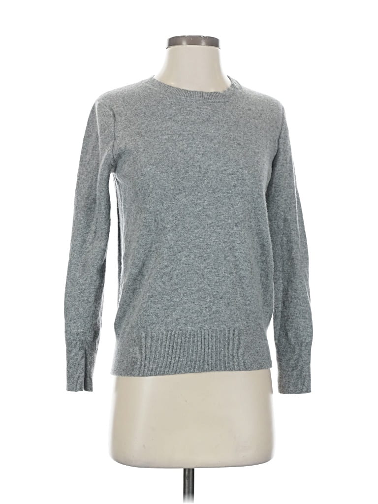 Pre-owned Banana Republic Wool Pullover Sweater In Gray