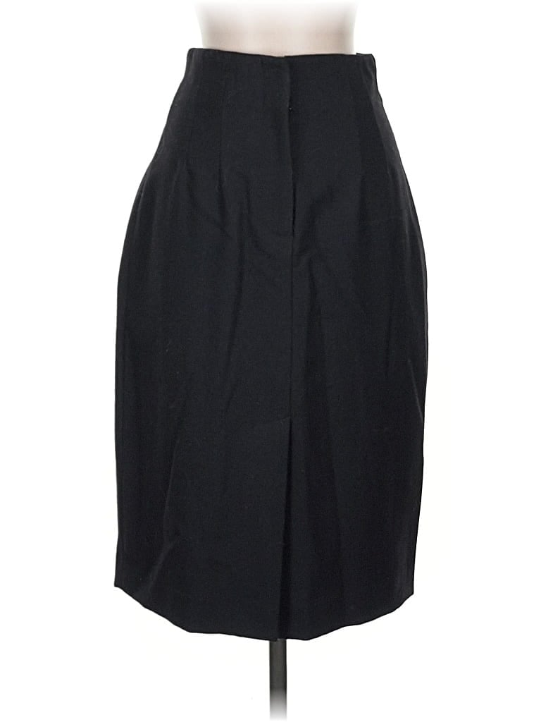 Pre-owned Theory Wool Skirt In Black
