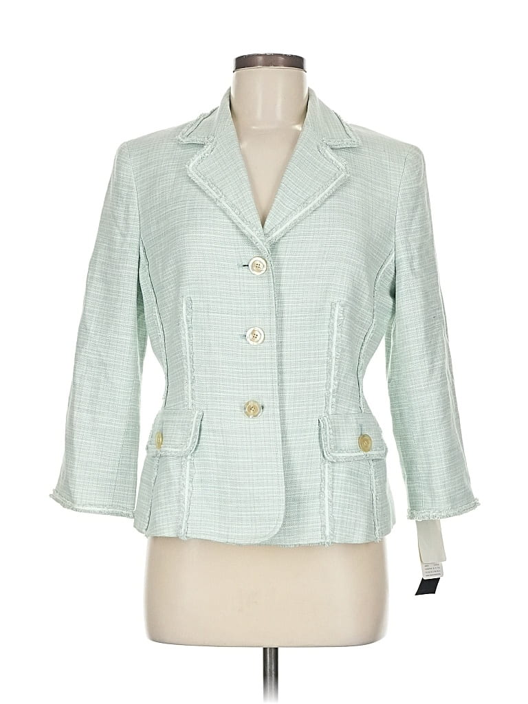 Pre-owned Kasper Blazer Jacket In Green