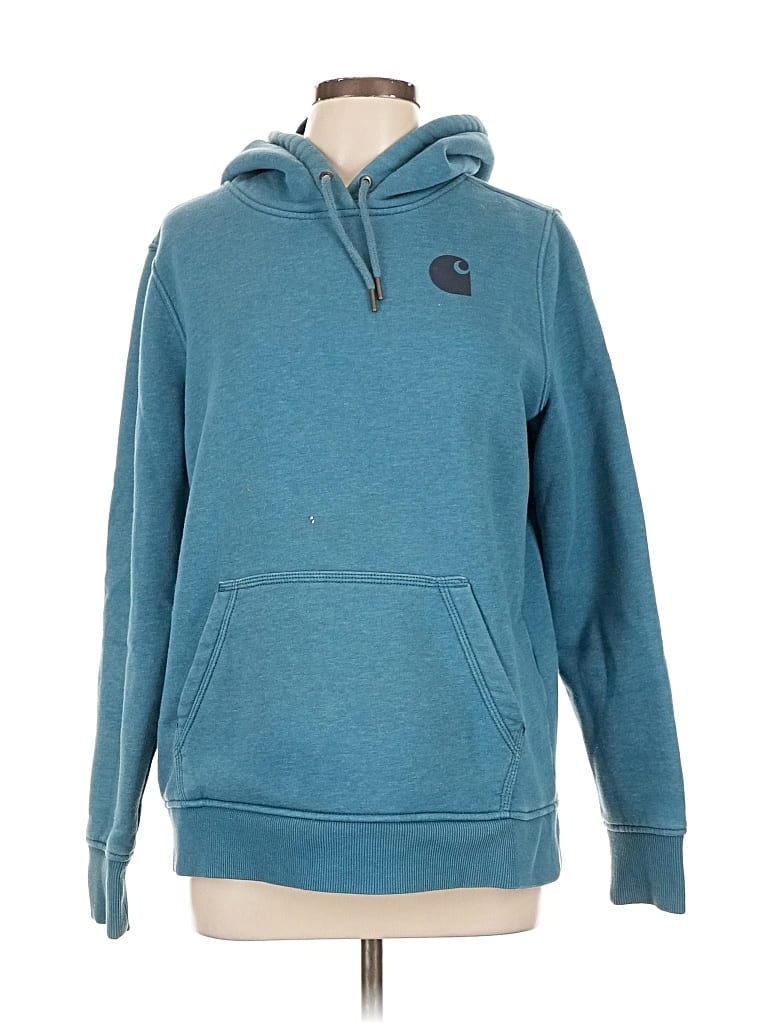 Pre-owned Carhartt Pullover Hoodie In Blue