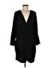 H&M 100% Polyester Solid Black Cocktail Dress Size M - photo 1