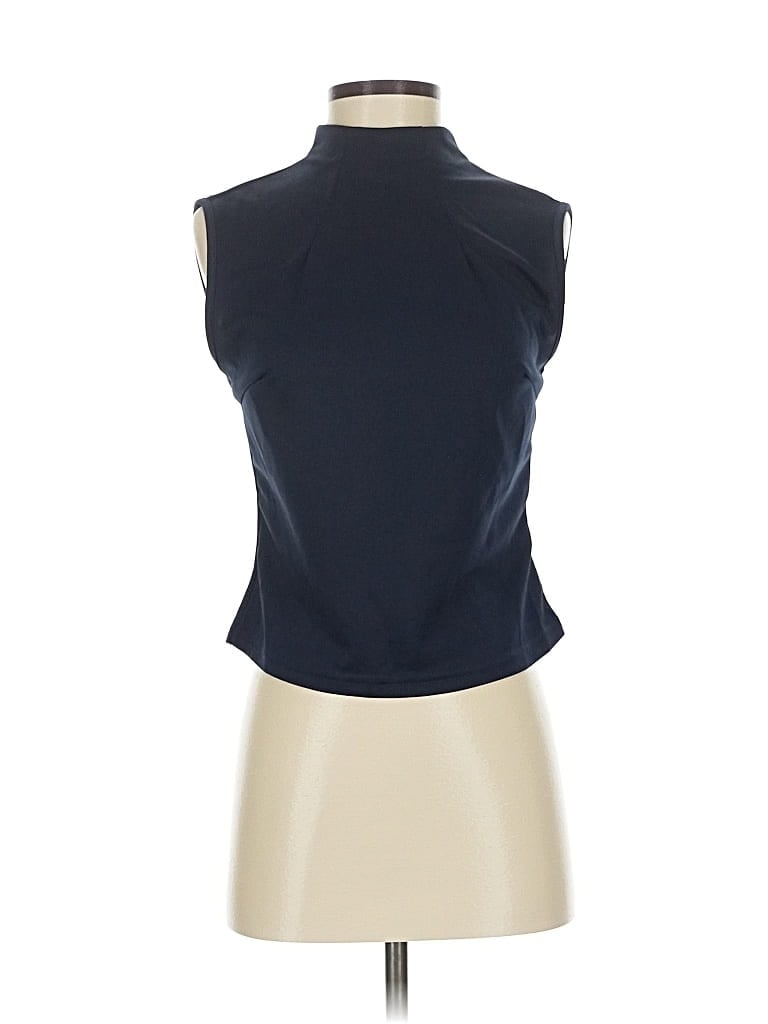 Pre-owned Unbranded Sleeveless Blouse In Blue