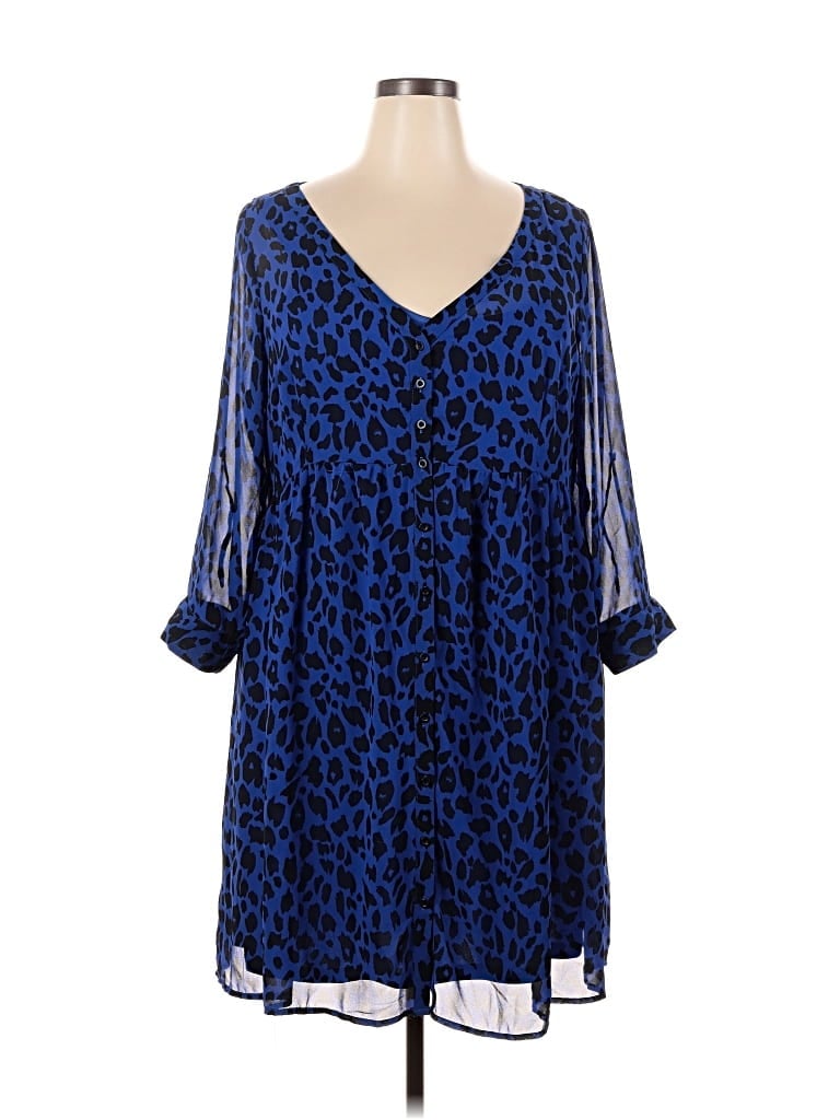 Pre-owned Torrid Casual Dress In Blue