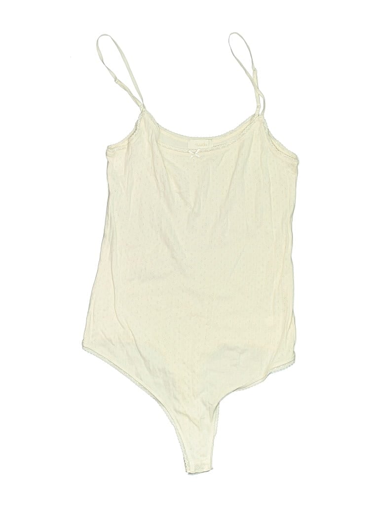 Pre-owned Nuuds Bodysuit In White