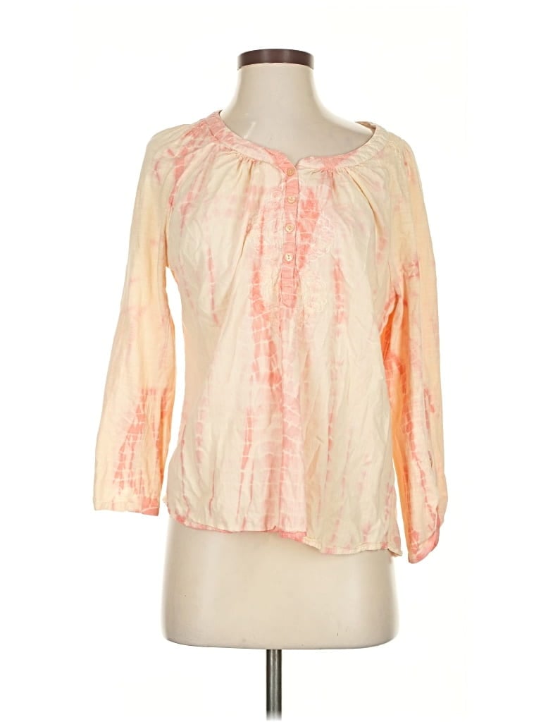 Pre-owned Bandolino 3/4 Sleeve T-shirt In White