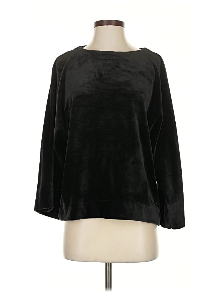 Pre-owned Dkny Sport Cardigan Sweater In Black