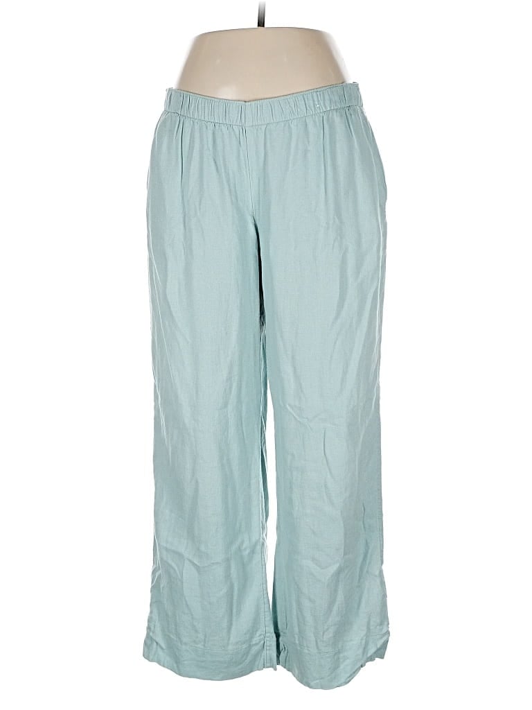 Pre-owned Abercrombie & Fitch Linen Pants In Blue