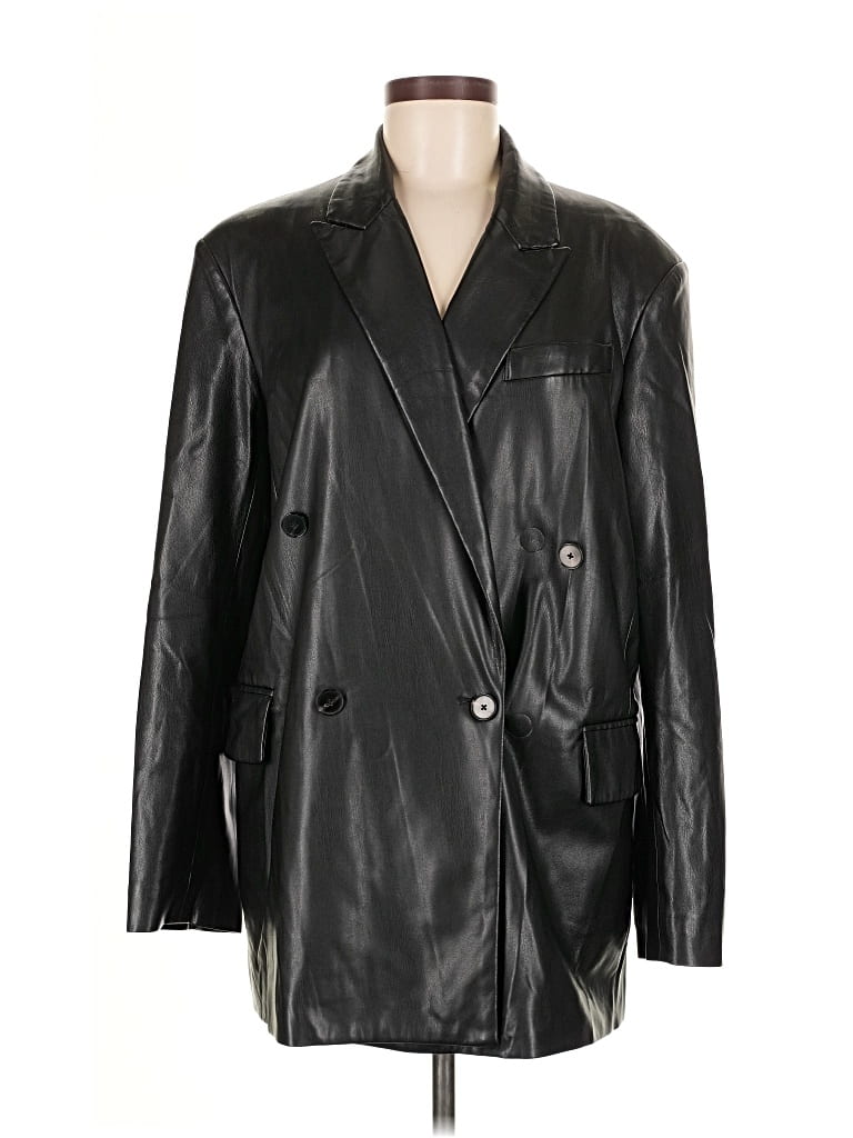 Pre-owned Mng Blazer Jacket In Black
