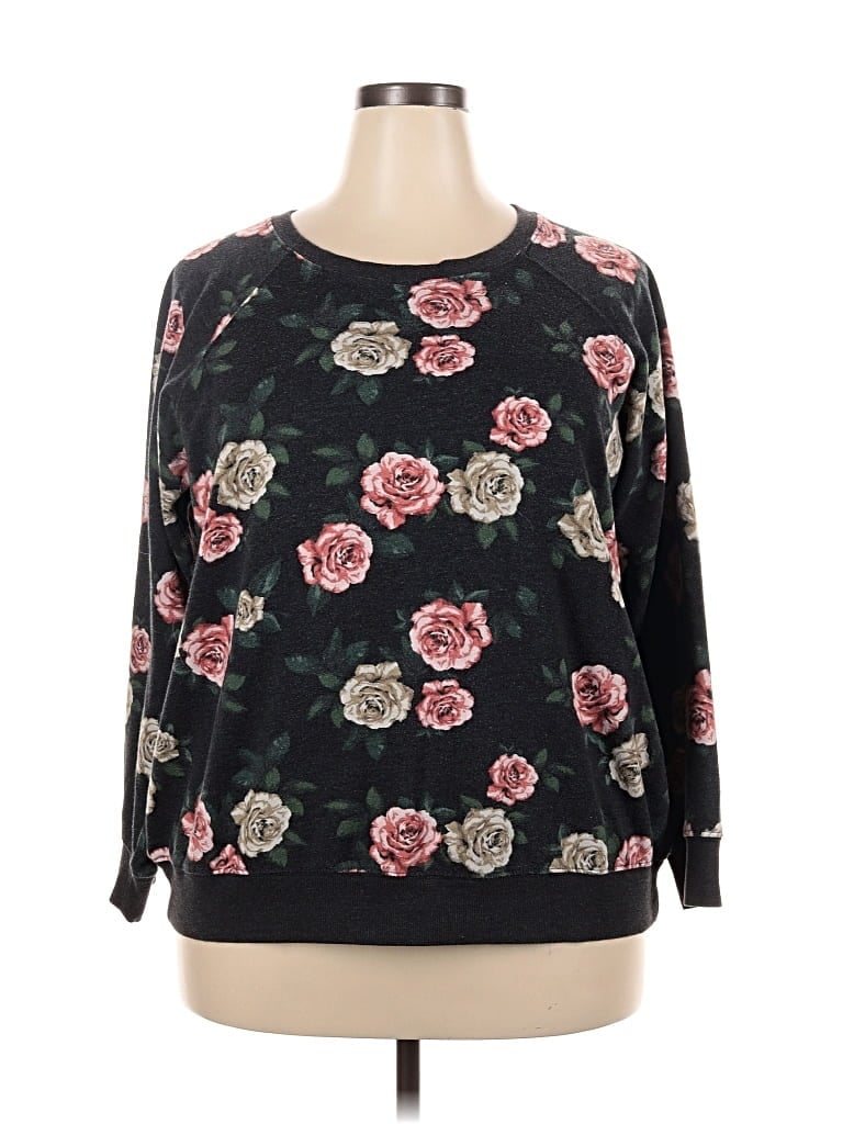 Pre-owned Torrid Pullover Sweater In Black