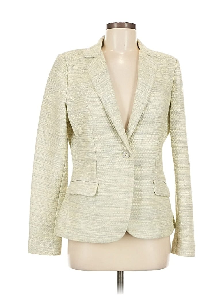 Pre-owned Cabi Blazer Jacket In White