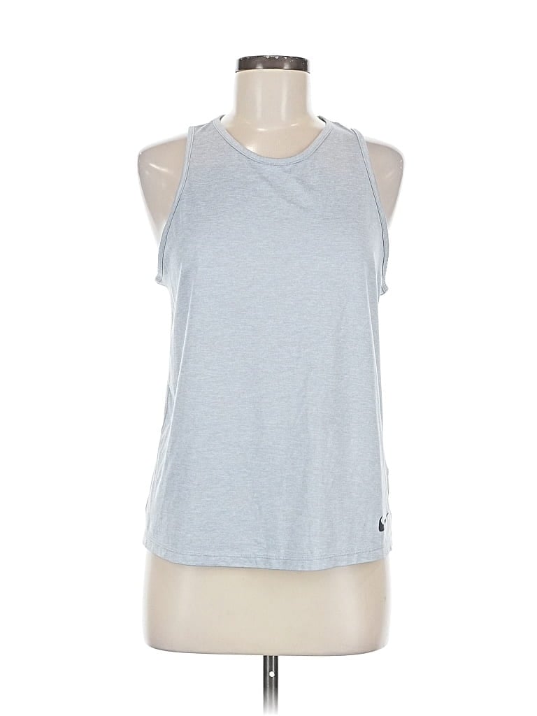Pre-owned Nike Sleeveless T-shirt In Silver