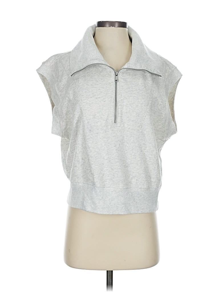 Pre-owned Abercrombie & Fitch Sweater Vest In Silver