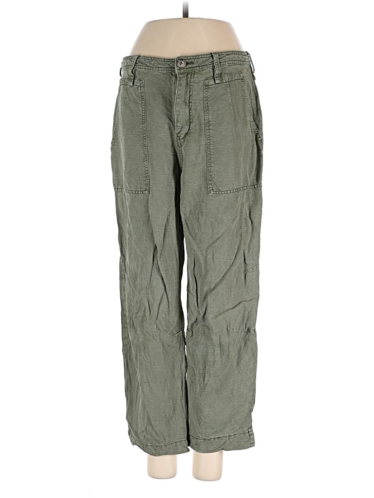 Pre-owned By Anthropologie Cargo Pants In Green