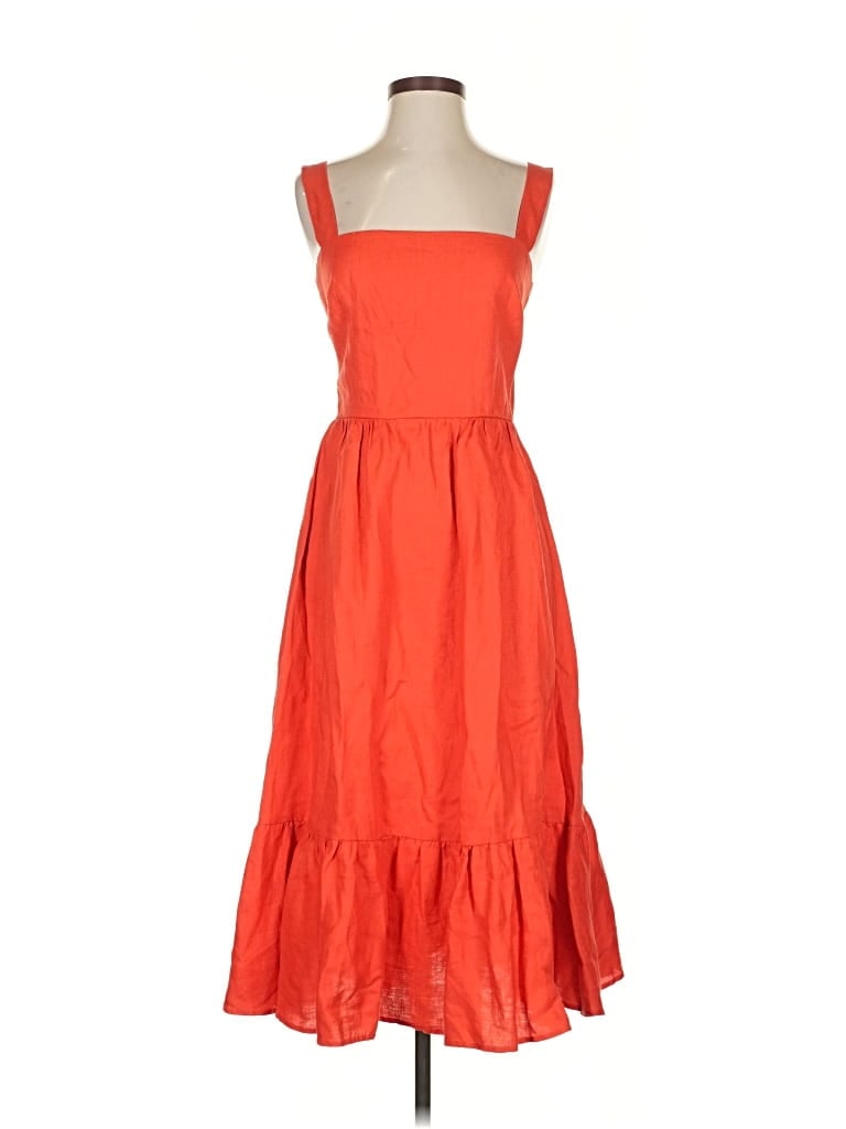 Pre-owned Reformation Casual Dress In Orange