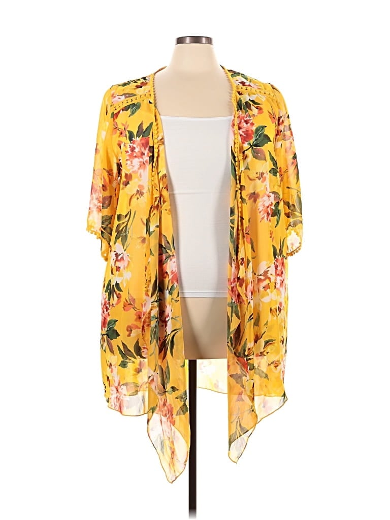 Pre-owned Emory Park Cardigan Sweater In Yellow