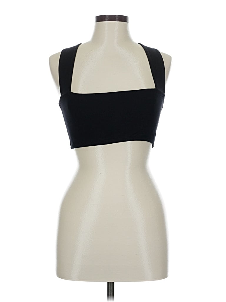 Pre-owned Assorted Brands Tank Top Black Halter Neckline Tops