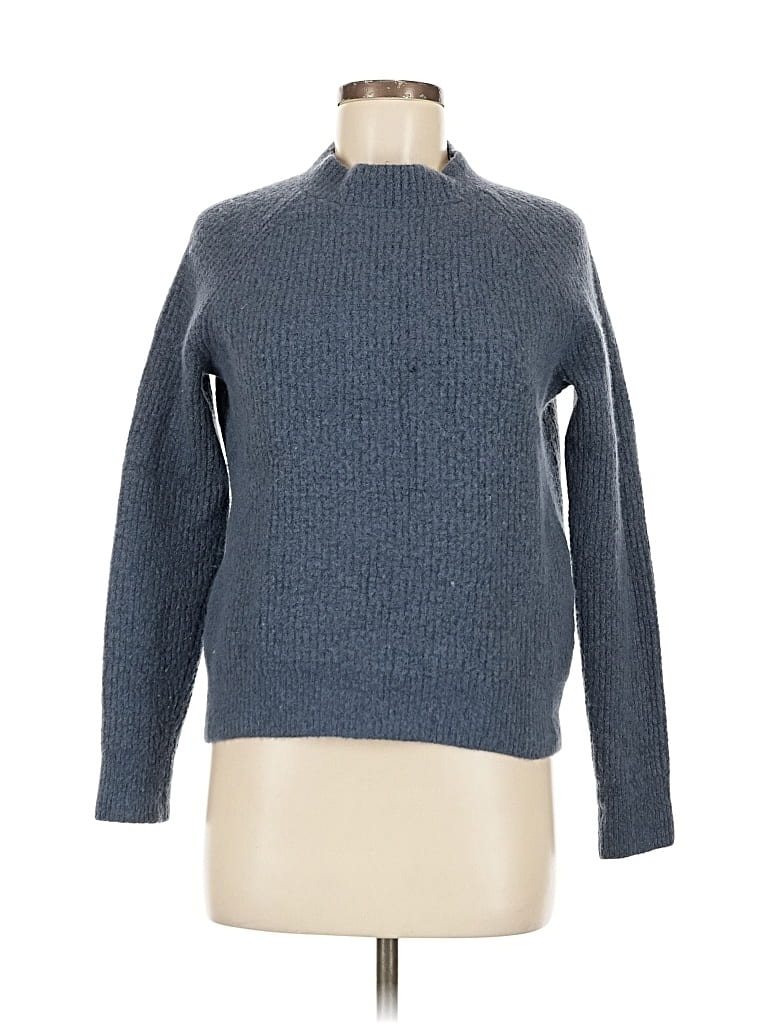 Pre-owned Banana Republic Wool Pullover Sweater In Blue