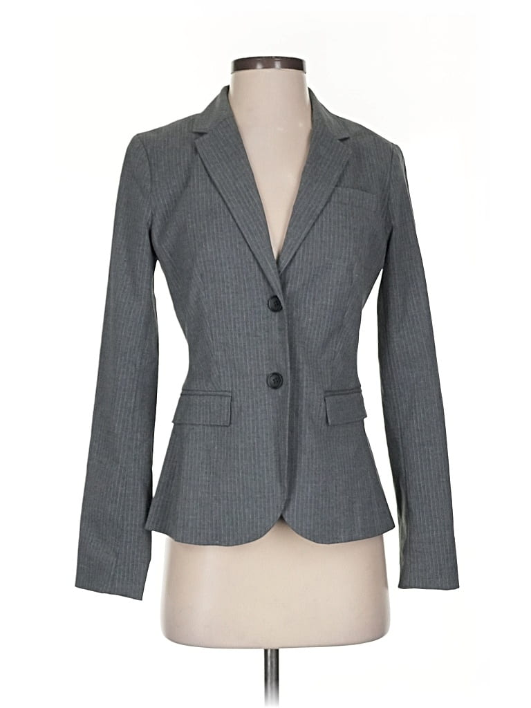Pre-owned Banana Republic Factory Store Blazer Jacket In Gray
