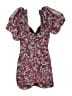 Zara 100% Polyester Paisley Red Purple Cocktail Dress Size XS - photo 2