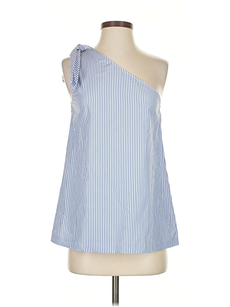 Pre-owned Theory Sleeveless Blouse In Blue