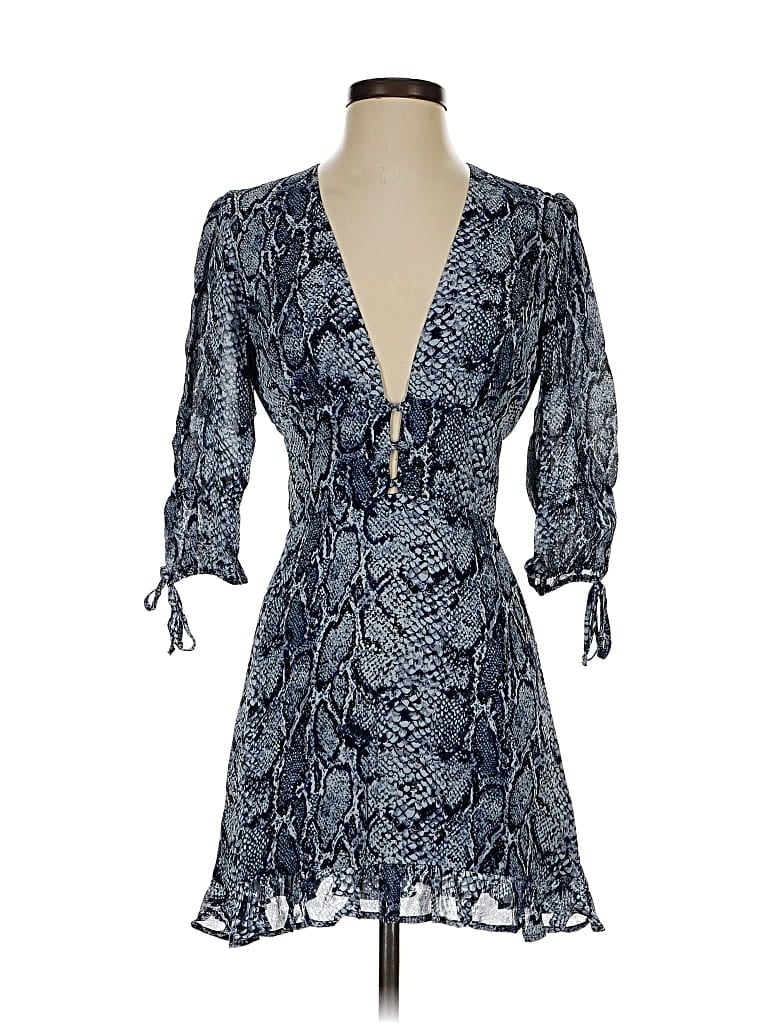 Pre-owned Reformation Cocktail Dress In Blue