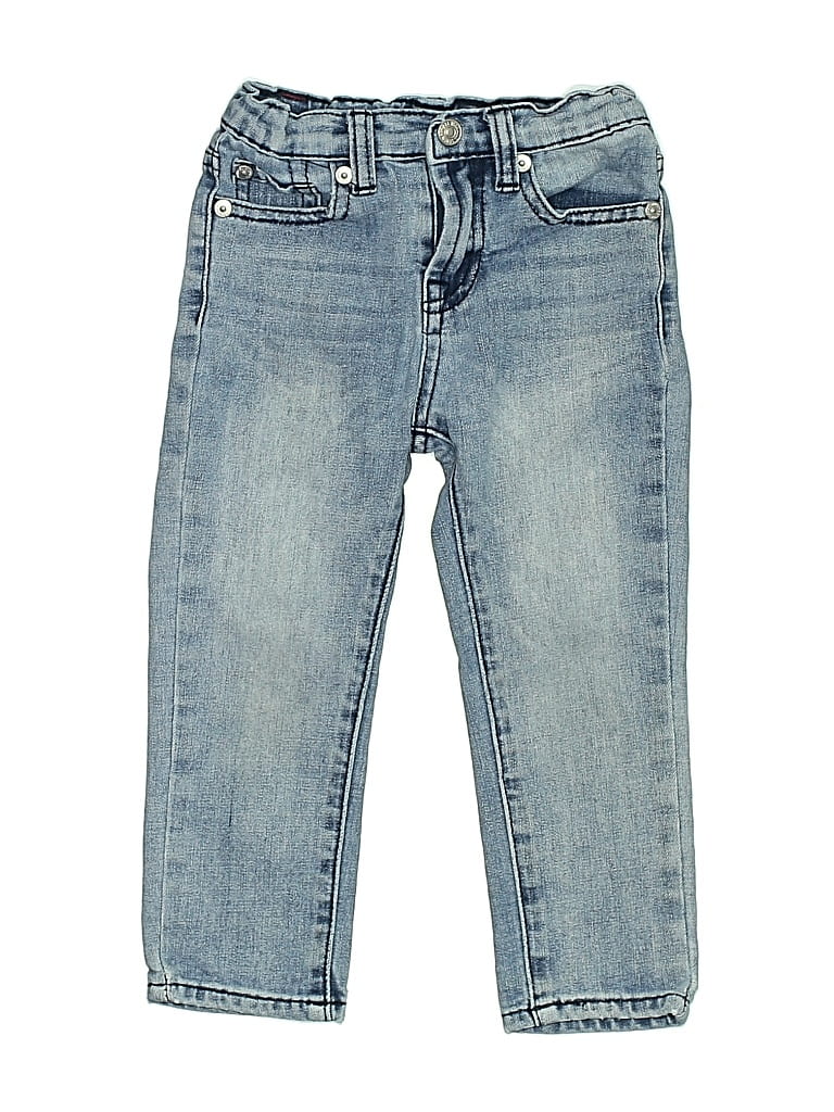Pre-owned 7 For All Mankind Kids' Jeans In Blue