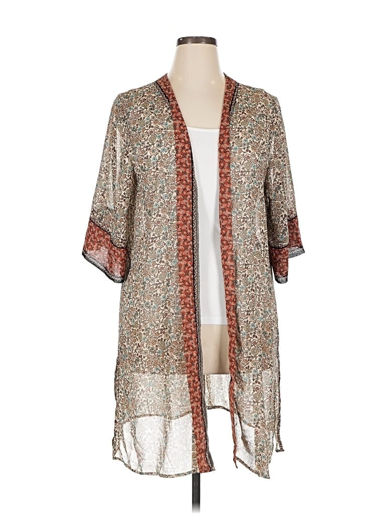 Pre-owned Maurices Kimono In Brown